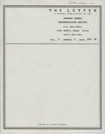 The Letter, Vol. 4, No.4, 1990, Editor's Materials by Tarrant County Archeological Society