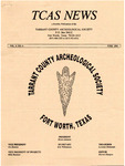 Tarrant County Archeological Society News, Vol. 6, No. 6, 1992 by Bryan Jameson