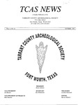 Tarrant County Archeological Society News, Vol. 6, No. 10, 1992, Editor's Material by Bryan Jameson, Cathy Hoyt, and Helen Simons