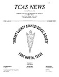 Tarrant County Archeological Society News, Vol. 6, No. 11, 1992 by Marvin Glasgow and Bryan Jameson