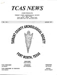 Tarrant County Archeological Society News, Vol. 7, No. 1, 1993, Editor's Material by Marvin Glasgow, Bryan Jameson, and James Everett