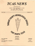 Tarrant County Archeological Society News, Vol. 7, No. 2, 1993 by Marvin Glasgow and Bryan Jameson