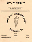 Tarrant County Archeological Society News, Vol. 7, No. 3, 1993 by Bryan Jameson and Marvin Glasgow