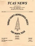 Tarrant County Archeological Society News, Vol. 7, No. 5, 1993 by Bryan Jameson