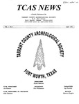 Tarrant County Archeological Society News, Vol. 7, No. 5, 1993, Editor's Material by Bryan Jameson