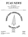 Tarrant County Archeological Society News, Vol. 7, No. 6, 1993 by Bryan Jameson, Marvin Glasgow, and Marie Gray Dove