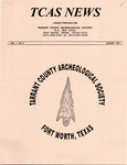 Tarrant County Archeological Society News, Vol. 7, No. 8, 1993 by Bryan Jameson