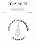 Tarrant County Archeological Society News, Vol. 7, No. 9, 1993 by Laurie Moseley and Marvin Glasgow