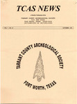 Tarrant County Archeological Society News, Vol. 7, No. 10, 1993 by Marvin Glasgow