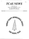 Tarrant County Archeological Society News, Vol. 7, No. 10, 1993, Editor's Material by Marvin Glasgow