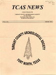 Tarrant County Archeological Society News, Vol. 8, No. 1, 1994 by Marvin Glasgow