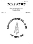 Tarrant County Archeological Society News, Vol. 8, No. 2, 1994, Editor's Copy by Marvin Glasgow