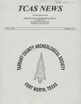 Tarrant County Archeological Society News, Vol. 8, No. 3, 1994, Editor's Material by Marvin Glasgow, Joan Few, and Mara Greengrass