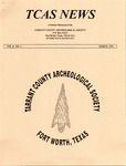 Tarrant County Archeological Society News, Vol. 8, No. 3, 1994 by Marvin Glasgow, Joan Few, and Mara Greengrass