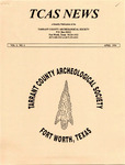 Tarrant County Archeological Society News, Vol. 8, No. 4, 1994 by Jim Blanton, Paul Lorrain, and Cathy Macklin