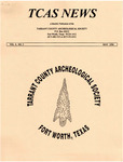 Tarrant County Archeological Society News, Vol. 8, No. 5, 1994 by Marvin Glasgow