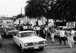 The AFL-CIO strikers picketing, Laredo, Texas march, June 1967