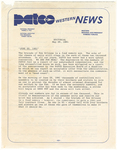 PATCO newsletter announcing strike