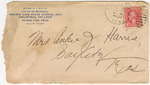 Letter addressed to Mrs. Pinkie J. Harris sent by J. G. Osborne of Prairie View State Normal and Industrial School by J. G. Osborne