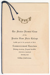 Commencement program for Prairie View State College, 1921