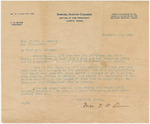 Letter addressed to Mrs. Pinkie J. Harris sent from Mrs. T. R. Davis of Samuel Huston College by T. R. (Mrs.) Davis