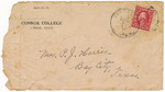 Letter addressed to Pinkie J. Harris sent from David Abner of Conroe Normal and Industrial College by David Abner