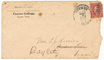 Letter addressed to Pinkie J. Harris sent from David Abner of Conroe Normal and Industrial College by David Abner