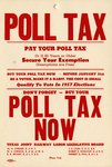 Poll Tax poster for 1957 elections