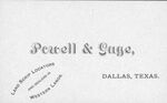 Powell and Gage business card