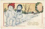 Postcard: "A Very Merry Christmas and Happy New Year," 1916