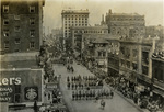 Camp Bowie's 36th Division military review parade in downtown Fort Worth, Texas