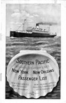 Southern Pacific Atlantic Steamship Lines, New York New Orleans Passenger List