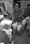 Bob Schieffer with Vietnamese children