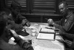 Bob Schieffer with Bruce Wallace, Buzz Blaylock, and Bernard F. Fisher before Skyraider operations