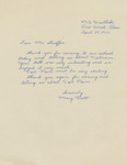 Letter from Mary Knott to Bob Schieffer by Mary Knott