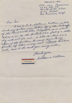 Letter from unknown soldier
