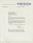 Letter to Bob from Amon by Amon Carter Jr.