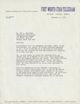 Letter to Bob from Mr. Holsinger by R. V. Holsinger