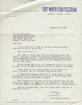 Letter to Bob from Jack by Jack Butler