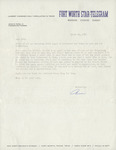 Letter to Bob from Amon by Amon G. Carter Jr.