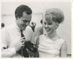 Photo of Bob Schieffer with an unidentified woman