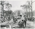 Photo of unidentified men with bikes