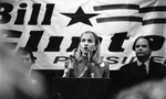 Hillary Clinton speaking at Tarrant County Convention Center by Robert Crosby