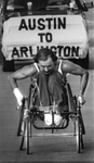 Jim Hayes on Austin to Arlington wheelchair ride