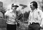 Allan Saxe and Jim Norwood at Allan Saxe Parkway