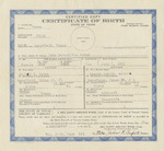 Birth Certificate of Leta Marguarite Estes