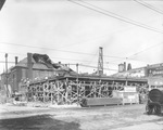 Unidentified brick building under construction by Southwestern Mechanical Company in Fort Worth, Texas