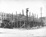 Unidentified brick building under construction by Southwestern Mechanical Company in Fort Worth, Texas