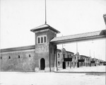 Horse and mule barns at Fort Worth's stockyards area on Exchange Avenue