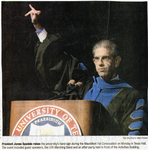 President Spaniolo at 2005 Mavs Meet Fall Convocation by Mark Roberts